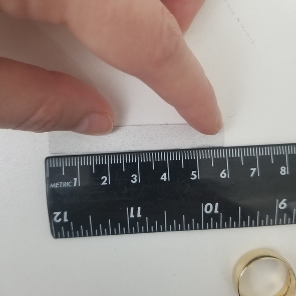 14K Gold Benchmark Men's Wedding Band Ring Size 1.5 - Picture 8 of 10